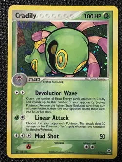 Pokemon TCG Cradily Ex Legend Maker 3/92 Holo Rare 2004 Lightly Played LP Card - Image 1