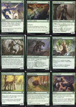 MTG - Ravnica Allegiance - Green lot - 21 cards - NM - 2019 Magic - Image 2