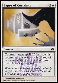 Lapse of Certainty 1x FOIL CON MTG Conflux Common MINT white - Image 1