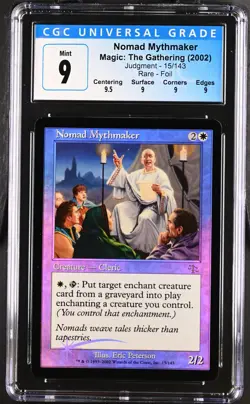 NOMAD MYTHMAKER Judgment Foil Rare CGC 9 Q+ MTG [Nostalgium] - Image 1