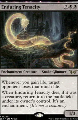 Enduring Tenacity 95 Rare Duskmourn: House of Horror Magic: The Gathering LP - Image 1