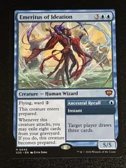MTG Secrets of Strixhaven Emeritus of Ideation 0045 NM Mythic - Image 1