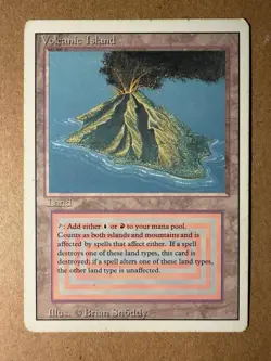 Volcanic Island – MTG [Revised Edition] – LP/MP - Image 1
