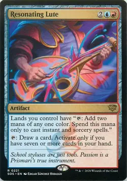 Resonating Lute - R221 - MTG - Secrets of Strixhaven (SOS) - Image 1
