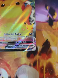 Pokemon Pikachu VMAX SWSH062 Celebrations Sword & Shield Black Star Promo Card - Image 4