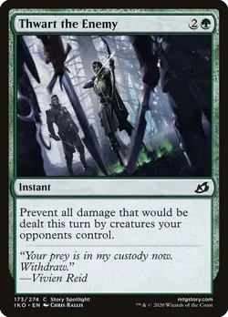 NM Foil Thwart the Enemy, Ikoria: Lair of Behemoths, Magic the Gathering, 173 - Image 1
