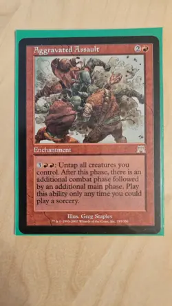 MTG Aggravated Assault (Onslaught) LP - Image 1