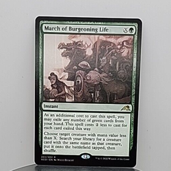 MTG March of Burgeoning Life Kamigawa: Neon Dynasty 201/302 Regular Rare - Image 1