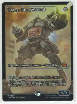 MTG TMNT Krang Utrom Warlord Mythic Showcase Foil Full Art M 0290 - Image 1