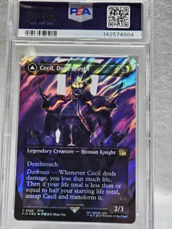 MTG Final Fantasy Cecil Redeemed Paladin/Cecil Dark Knight Surge Foil PSA 10 - Image 2