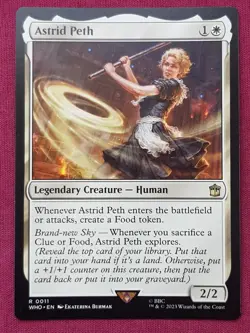 Magic The Gathering DOCTOR WHO ASTRID PETH white card MTG - Image 1