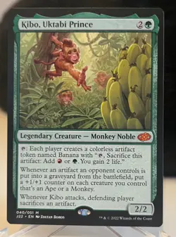 Magic MTG - Kibo, Uktabi Prince from Jumpstart 2022 Near Mint & Un-Played Mythic - Image 1