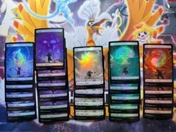 MTG Secrets of Strixhaven Lot of 24 Full Art Foil Lands - Image 1