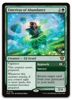 Emeritus of Abundance #145 NM Promo Pack: Secrets of Strixhaven PPSOS Magic MTG - Image 1