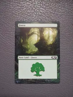 Forest #267 MTG Magic 2021 M21 Hand Painted Borderless Extended Full Altered Art - Image 1
