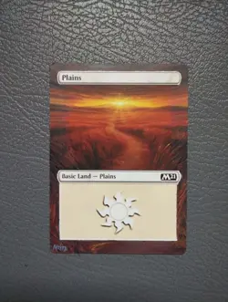 PLains #231 MTG Magic 2021 M21 Hand Painted Borderless Extended Full Altered Art - Image 1