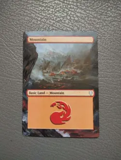 Mountain #264 MTG Dominaria Hand Painted Borderless Extended Full Altered Art v - Image 1