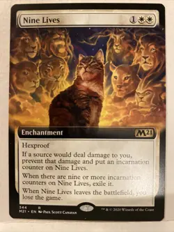MTG Nine Lives Core Set 2021 344 Extended Regular Rare NM - Image 1