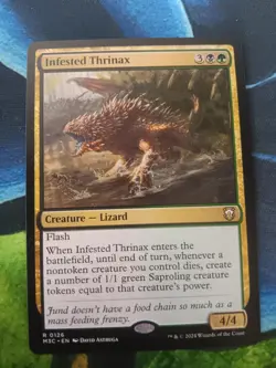 Infested Thrinax 126 Rare Commander: Modern Horizons 3 Magic: The Gathering NM - Image 1