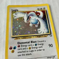 Vintage Pokemon Neo Genesis Lugia 9/111 Holo Rare WOTC Nintendo LP/MP+ 2000 - Image 3
