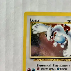 Vintage Pokemon Neo Genesis Lugia 9/111 Holo Rare WOTC Nintendo LP/MP+ 2000 - Image 4