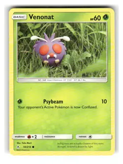 Venonat 10/214 Common Unbroken Bonds Pokemon Near Mint - Image 1