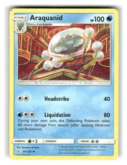 Araquanid 65/236 Uncommon Cosmic Eclipse Pokemon Moderately Played - Image 1