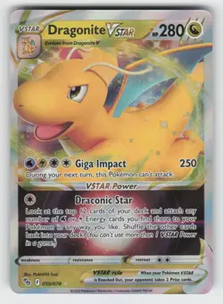 Dragonite VSTAR 050/078 NM Holo PGO Pokemon GO TPO01 - Image 1