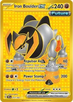 Iron Boulder ex 217/162 Pokemon TCG SV05: Temporal Forces NM - Image 1