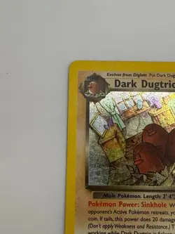 Pokemon TCG Dark Dugtrio 6/82 Rare Holo Team Rocket Vintage - WOTC - Image 4