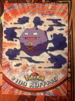 Koffing - Pokemon Topps #109 - Non Holo NM Vintage Shipped Fast! - Image 1