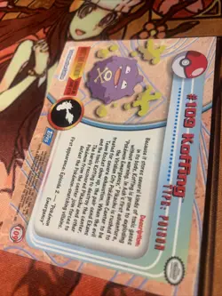 Koffing - Pokemon Topps #109 - Non Holo NM Vintage Shipped Fast! - Image 4