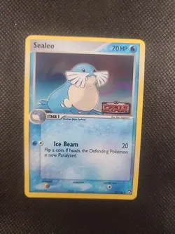 Pokemon SEALEO 37/108 Stamped Reverse Holo (2007 Power Keepers) LP/Light Play - Image 1