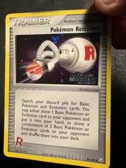 Pokemon TCG Trainer Pokemon Retriever Team Rocket Returns 84 Reverse Holo Stamp - Image 4