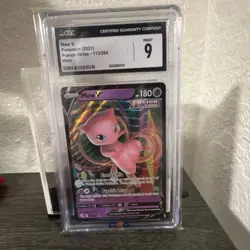 CGC 9 Mew V Holo Fusion Strike 113/264 Ultra Rare English 2021 - Image 1