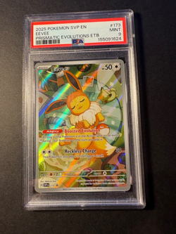 2025 Pokemon Svp En Eevee Prismatic Evolutions Etb Psa 9 Promo - Image 1