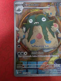 Pokemon Garbodor 141/086 White Flare Illustration Rare Holo Stage 1 English 2025 - Image 4