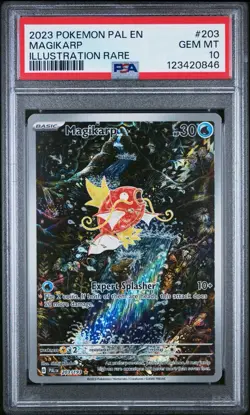 2023 Pokemon Paldea Evolved Magikarp Illustration Rare #203 PSA 10 Gem Mint - Image 1