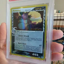 2006 Pokemon EX Dragon Frontiers Reverse Holo Nidoking #6 PSA 9 MINT - Image 4