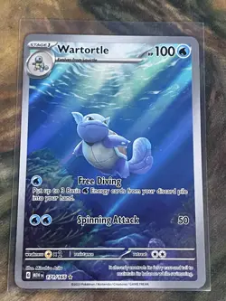 Pokemon Wartortle 171/165 Sv: Scarlet & Violet 151 IR Illustration Rare - Image 1
