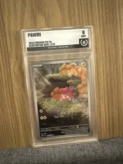 Pokemon Pawmi 2024 Paldean Fates Illustration Rare Card 226/091 Mint 9 - Image 1