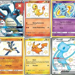 Pokemon Card Lot 10 Official TCG Cards Shiny Rare Included EX GX V MEGA + HOLOS! - Image 1