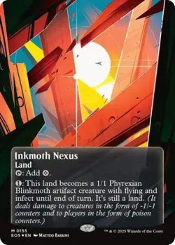 MTG English Inkmoth Nexus (0155) (Borderless) (Galaxy Foil) NM Foil - Image 1
