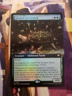 MTG Bloomburrow - Fecund Greenshell, Extended Art FOIL NM - Image 1