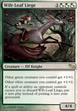 Wilt-Leaf Liege - Foil Magic mtg Light Play, English Shadowmoor x1 - Image 1