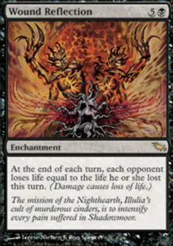 Wound Reflection - Foil Magic mtg Light Play, English Shadowmoor x1 - Image 1