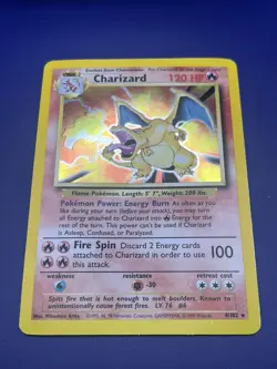 1999 Pokemon Charizard Base Unlimited Holo 4/102 - Image 2