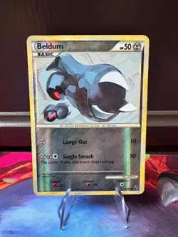 Beldum 43/90 - Pokemon TCG HGSS: Undaunted - Common - Reverse Holo - LP - Image 1