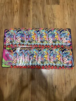 Pokemon Mega Evolution Chaos Rising Sleeved Booster Packs Lot of 36 Sealed Packs - Image 2