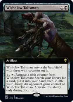 Wishclaw Talisman - Extended Art Magic mtg NM-Mint, English Throne of Eldraine x - Image 1